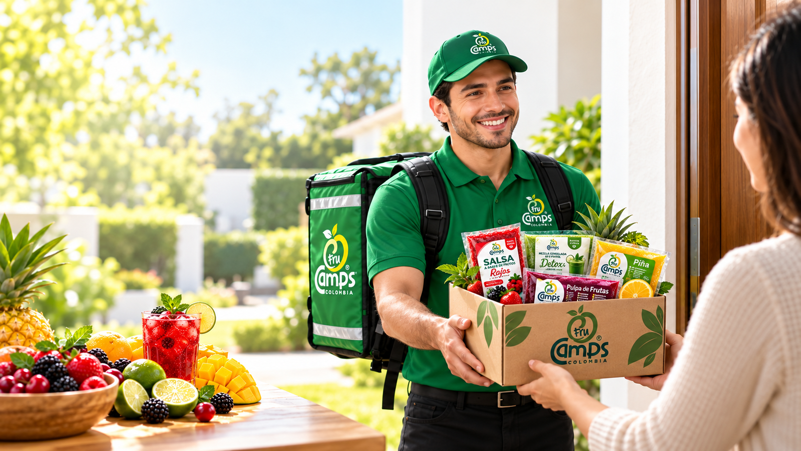Entrega de productos FruCamps a domicilio en Neiva
