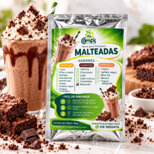 Mezcla para Malteada de Brownie FRUCAMPS