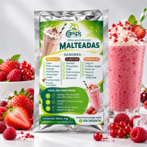 Mezcla para Malteada de Frutos Rojos FRUCAMPS