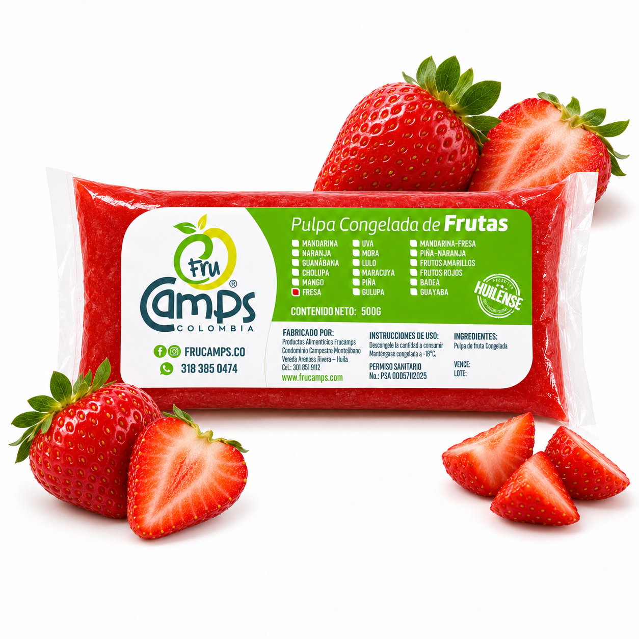 Pulpa de Fresa FRUCAMPS
