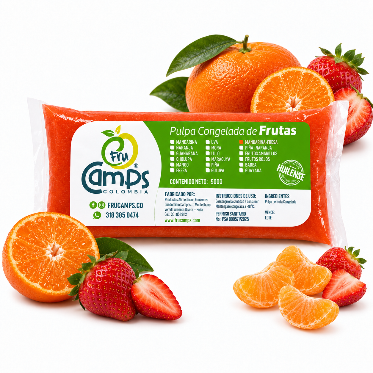 Pulpa de Mandarina - Fresa FRUCAMPS